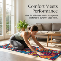 Non-Slip Mat Towel Suede Microfiber for Hot Pilates Gym Workout, Fitness with Mesh Carrying Bag, 72"X 26.8