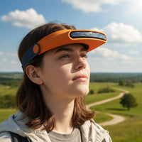 Bladeless Head Fan USB Powered Head Mounted Fan Long Battery Life for Women, Men