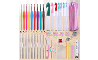 Crochet Hook Set Comfortable Crochet Set Lightweight Knitting Tool Kit for Crocheters, Beginners, Travel