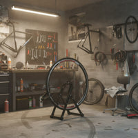 Two-Wheeler Wheel Truing Stand Adjustable Bike Wheel Truing Stand Calibrated for Garages