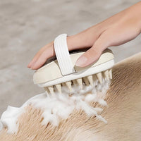 Cat Brush and Dog Brush for Cat Grooming, Soft Silicone Dog Bath Brush for a Gentle Cat Bath, Short Haired Dogs Grooming Massage, Rubber Handle