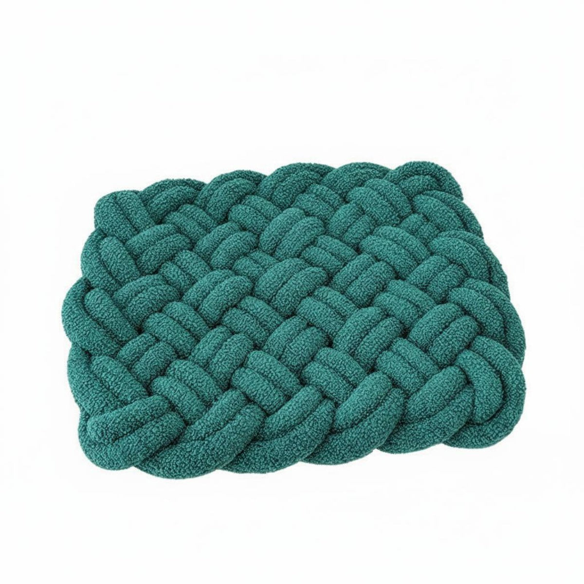 Solid Color Woven Seat Cushion Modern Simple Design Braided Square Cushion Soft and Comfortable for Home Decorators, Students, Sofa, Bedroom