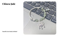 Longevity Lock Bracelet Good Luck Amulet Half Bangle Half Chain Bracelet