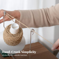 Adjustable Clamp Hand Crank Yarn Winder Labor-Saving Manual Yarn Ball Winder Center-Pull Cakes Knitting Accessory Easy to Use for Knitters, Crocheters, Crafters