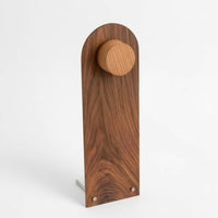 Raised Peg Wooden Necklace Display Stand Metal Feet Walnut Necklace Display Stand Tabletop