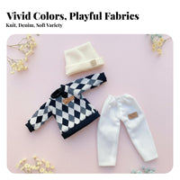 Doll Outfit Fashionable Clothes Set Realistic Doll Fashion for Dioramas