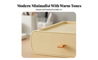Desktop Storage Box Versatile Cosmetic Storage Box Space Saving Desk Drawer Unit for Makeup Users, Students, Dorm Room, Countertop, Classroom