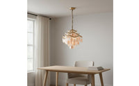 Shell Chandelier Romantic Decor Shell Pendant Lamp Modern Art Style Lighting Fixture for Bedroom, Living Room