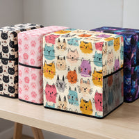 Sewing Machine Dust Cover with Cute Cat Print, Foldable Protective Cover for Home Sewing Machines