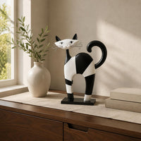 Spotted Feline Figurine Display Decorative Feline Figurine Cute for Study