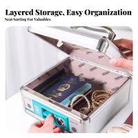 Portable currency Safe sturdy 3-digit code securing mechanism securing mechanism Safe Box Sturdy Build for Dorm Room