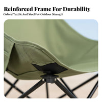 Detachable Leg Rest Adjustable Moon Seat with Footrest Includes Carrying Bag Reclining Camp Chair with Footrest Breathable textile Folding Lounger sturdyDuty for Beachand travelersers, Families, Camping, Fishing, outdoor meal, outdoor meals