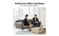 Light Luxury 3-Seater Settee Italian-Inspired 3-Seater Sofa with Wide Arms Modern Design Office Furniture Minimalist design for managerials, Business Owners, Apartment Dwellers, Reception Area, Waiting Room, Lounge