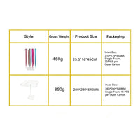 Freestanding Square Base Acrylic Hairpiece Stand Beauty Display