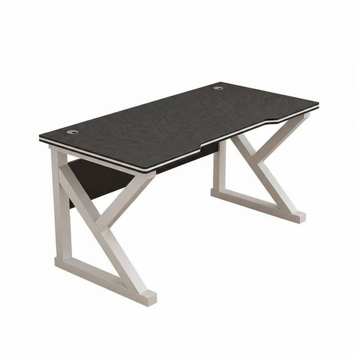 Wide Desktop Gaming Computer Desk Sturdy & Stable E-Sports Desk Easy Assembly PC Gaming Table Cable Management for Students