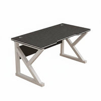 Wide Desktop Gaming Computer Desk Sturdy & Stable E-Sports Desk Easy Assembly PC Gaming Table Cable Management for Students