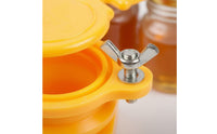 Easy Dispensing Honey Bottling Container Food Grade Honey Storage Container with Spigot Airtight Lid Food-Safe Free for Beekeepers, Apiarists, Apiary