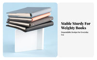 Foldable Expandable Bookend Portable Book Stand Space-Saving Desktop Organizer Sturdy for Students, Office Workers, educators, Study Room, School, book holder, Library