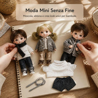NEO Korean High School Uniform Style Outfit for 10cm Cotton Dolls