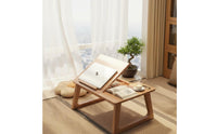 Foldable Folding Tatami Table Multiuse Japanese Design Floor Table Sturdy Home Furniture for Balcony