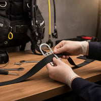 Stainless Steel D-Loop Buckle Heavy Duty Diving D-Loop Long-Lasting Stainless Steel Harness Slide Easy Installation for Technical Divers