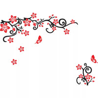 Easy to Install 3D Cherry Blossom Tree Sticker No Residue Cherry Blossom Wall Decal Repositionable 3D Flower Wall Sticker Peel and Stick