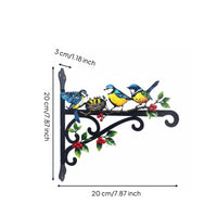 Bird Wall Simple to Install to Install Avian Wall Bracket Hand-Painted Appearance Metal Plant Bracket for Courtyard
