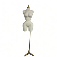 Mannequin Torso with Stand Sturdy Dress Form with Base Portable Manikin for Boutiques