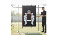Baseball Strike Zone Target with Elastic Cords Ajustable Pitching Target Cloth Heavy-Duty Netting for Training Camp