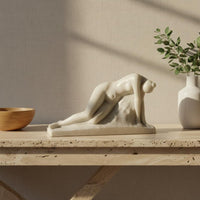 Luxury Design Abstract Figure Sculpture Vintage Look Female Form Sculpture Artistic Design Nude Body Statue Art Collector Gift for Study, Desk, Bookshelf