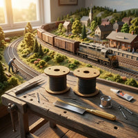 2 Pieces Railway HO Scale Cable Reel 1:87 Scenery for Hobbyists