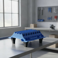Molded Cylinder Component Tray with Pegs Low-Height Engine Component Organizing Tray Multi-Compartment Organizer Sturdy for Mechanics, Workshop, Repair Bench