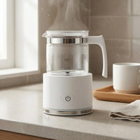 Hot and Cold Milk Frother Handle Automatic Milk Frother Heated Countertop Appliance