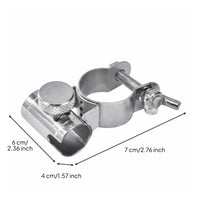 Aluminum Alloy Quick Release Tray Clamp Anti-Vibration Fishing Chair Box Mount Adjustable Diameter Universal Fishing Chair Bracket for Anglers