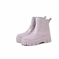 Non-Slip Sole Platform Rain Boots Fashionable Waterproof Jelly Boots Easy to Clean Women's Footwear Comfortable