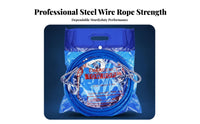 Steel Pull Rope Emergency Use Pulling Gear sturdyDuty Vehicle Recovery Gear for Automobile Owners, Long-Distance Travelers, Highwayside Assistance