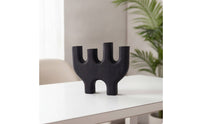 Tabletop Candlestick Holder Sculptural Candle Holder with Four Slots Sturdy Candlesticks for Shelf