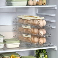 Automatic Rolling Egg Holder Slim Egg Storage Container Tidy for Kitchen