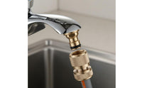 Washing Machine Hose Connector Easy Installation Washing Machine Hose Adapter Set Threaded Tap Converter Brass Construction