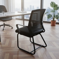 High Density Cushion Ergonomic Computer Chair Fixed Armrests Mesh Back Office Chair for Students