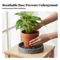 Round Flowerpot Base Thickened Round Pot Base long-lasting for Windowsill, flourishty owners