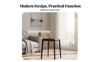 Light Luxury Design Stackable Saddle Stool Space-Saving Backless Saddle Stool Modern Design Dining Seat Long-Lasting Construction for Guests, Homeowners, Restaurant Owners, Living Room, Waiting Area, Kitchen, Basement