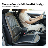 Vehicle Seat pad Breathable Ventilated Driver Seat Mat Heat Dissipation Automotive Accessory for automobiles Owners, Commuters, everyday Commute, pickup, Home