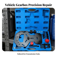 19 Pieces Black Metal Automotive Focus Drive-Train Tool Kit Portable Dual Clutch Drive-Train Tool Kit Rust-Proof Heavy-Duty Steel