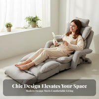 Adjustable Padded Recliner Foldable Design Floor Chair Multi-Position Space-Efficient Storage for Children