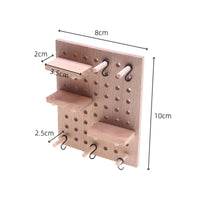 Miniature Pegboard Lightweight Panel Rectangular for BJD Owners