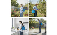 Powered Backpack Sprayer Rechargeable Backpack Sprayer with Telescopic Rod Cordless for Gardeners, Homeowners, Garden, Yard, Car Washing