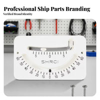 Rectangular Face Marine Bubble Level Printed Scale Dual Tube Tilt Indicator Mounting Holes for Boat