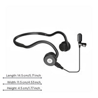 Portable Wired Hearing Aid Earphone ENC Noise Reduction Foldable Assistive Headset Ambient Sound Awareness for Seniors, Noisy Places