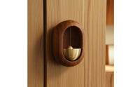 Brass Bell with Wooden Shell Minimalist Wooden Wall Bell Compact Door Chime for Homeowners, Uncluttered Lifestyle Advocates, Entryway